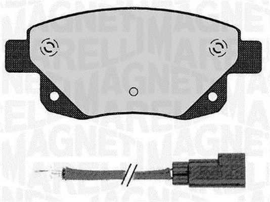 MAGNETI MARELLI stabdžių trinkelių rinkinys, diskinis stabdys 363916060273